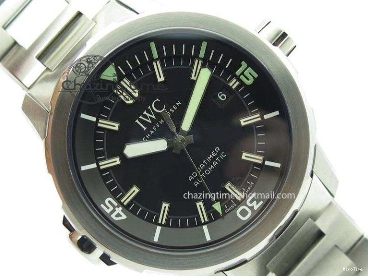 MIROTIME 0720 UrbanStyle Aquatimer Automatic IW329002 V6F 1:1 Best Edition Black Dial On SS Bracelet MIYOTA 7317